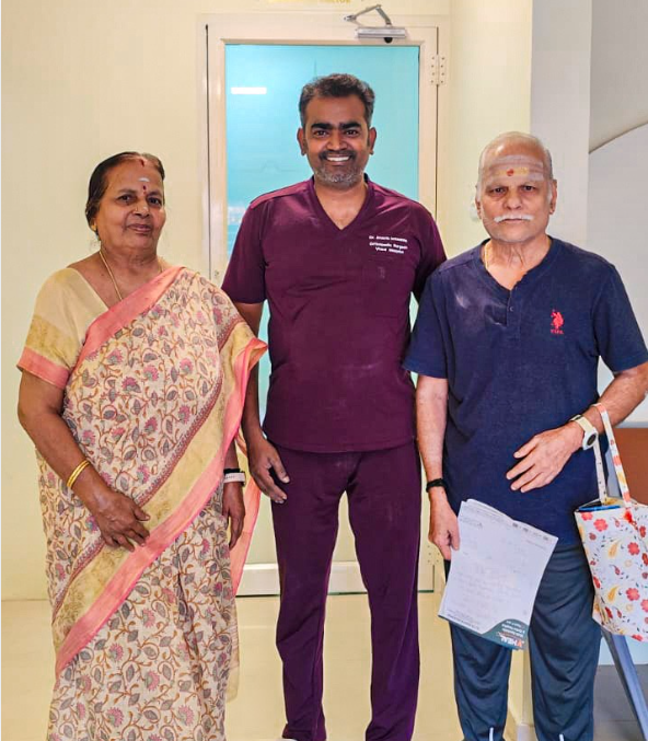 Patient care at V-Heal Multispeciality Hospital